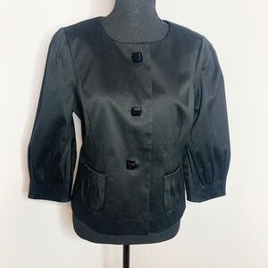 Semantiks Black Women's Blazer with Pockets (MP)